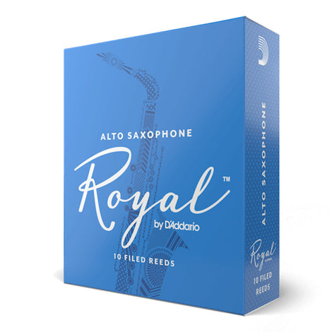 D'Addario RJB10 Royal Filed Alto Sax Reed 10-Pack, Size 2