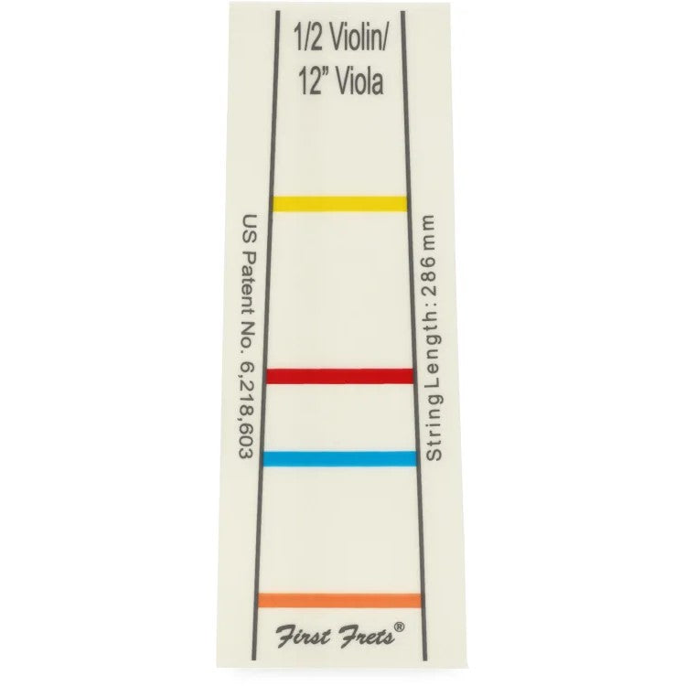 First Frets Fingerboard Sticker - 1/2 Size Violin / 12-Inch Viola