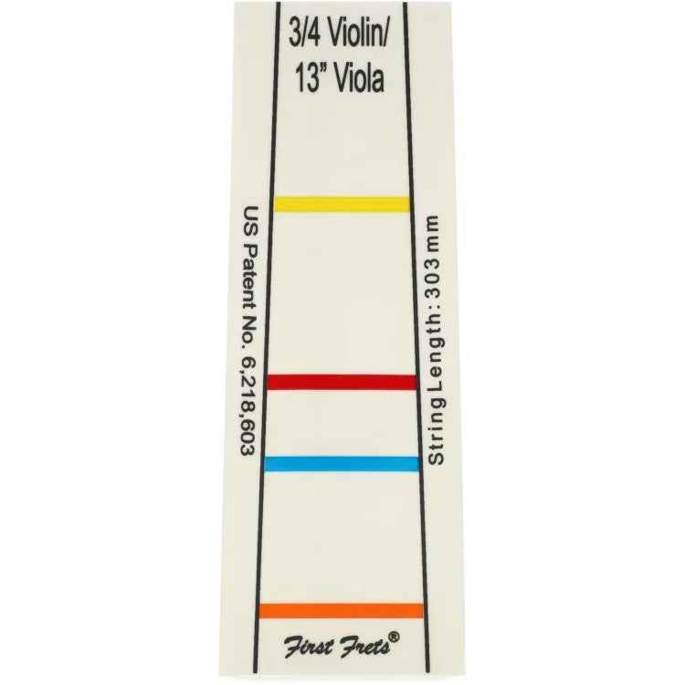 First Frets Fingerboard Sticker - 3/4 Size Violin / 13-Inch Viola