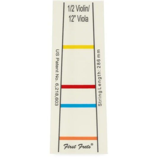 First Frets Fingerboard Sticker - 1/2 Size Violin / 12-Inch Viola