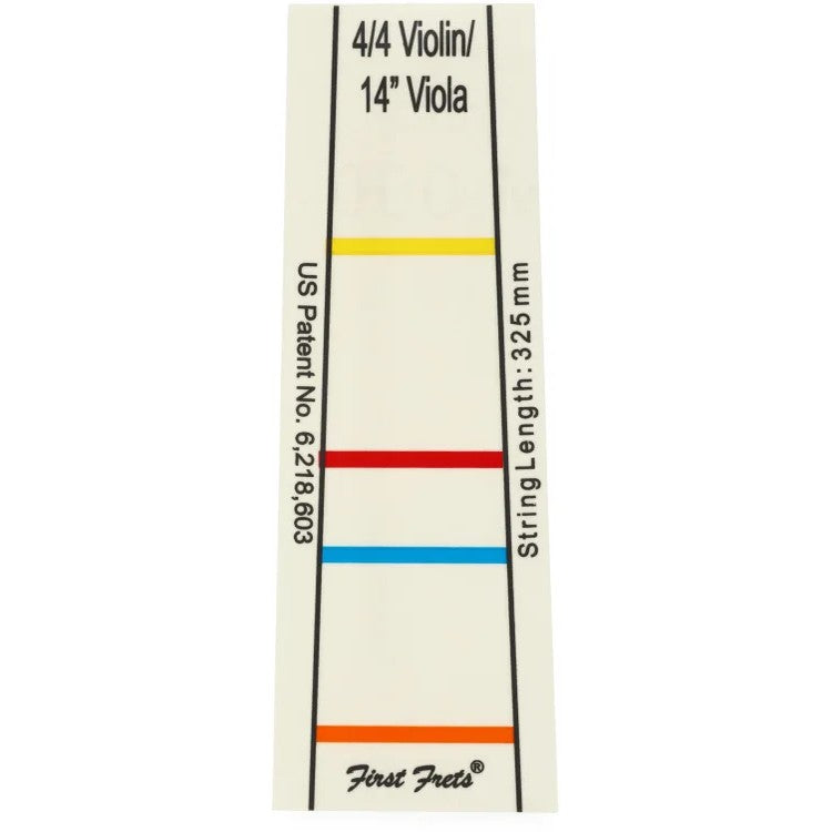 First Frets Fingerboard Sticker - 4/4 Size Violin / 14-Inch Viola