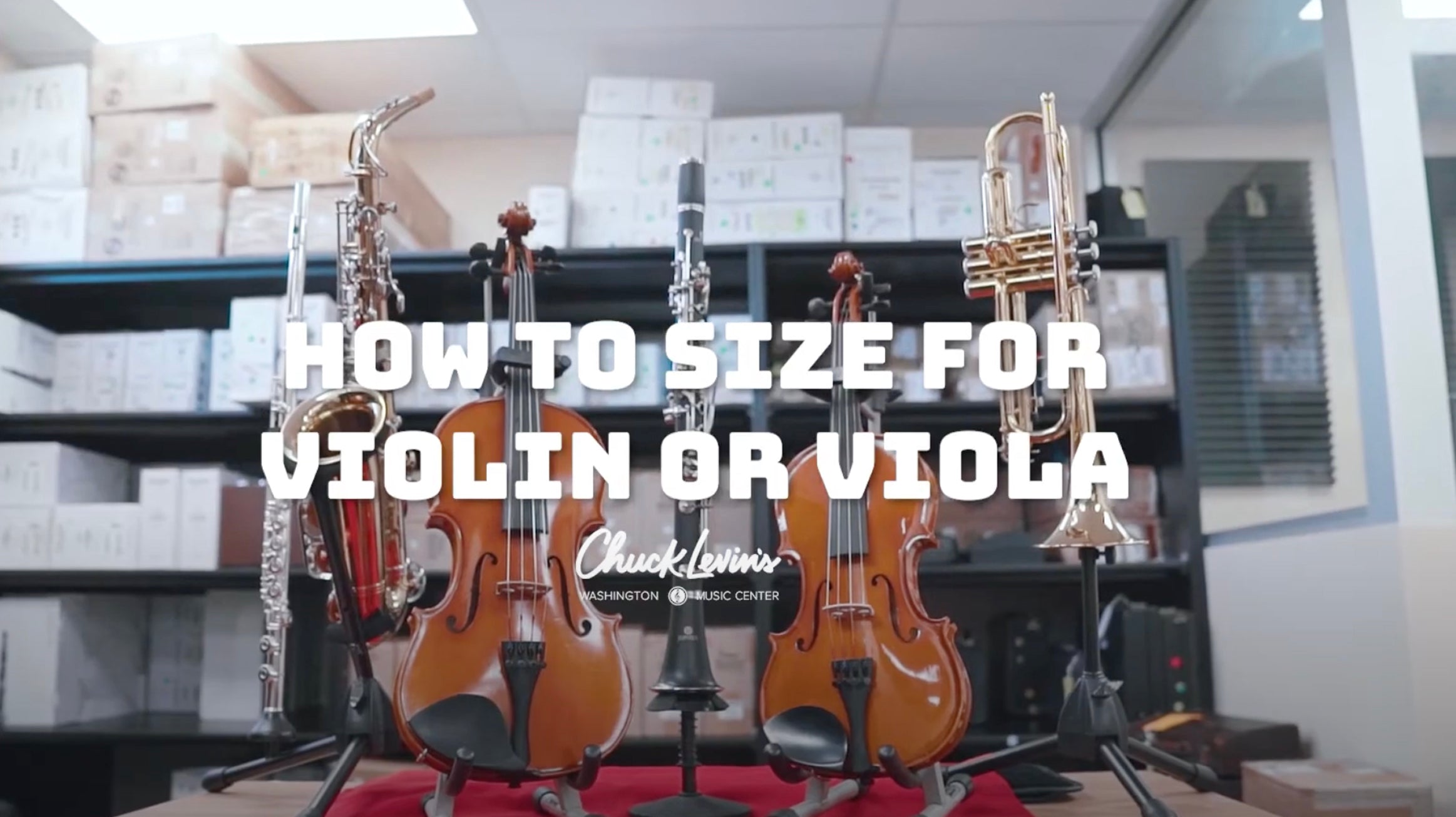 Load video: how to choose a violin and viola size