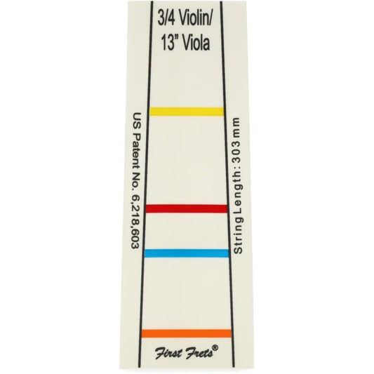 First Frets Fingerboard Sticker - 3/4 Size Violin / 13-Inch Viola